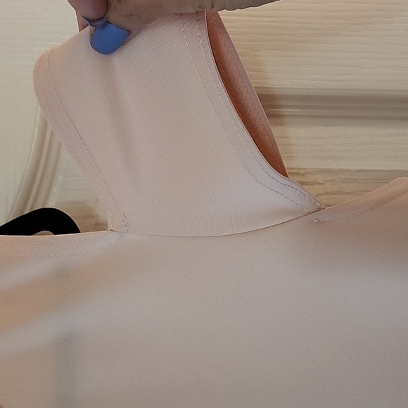 Boohoo Cocktail Dress, peach Sz US 16 /UK 20 Cold shoulder - Picture 2 of 4